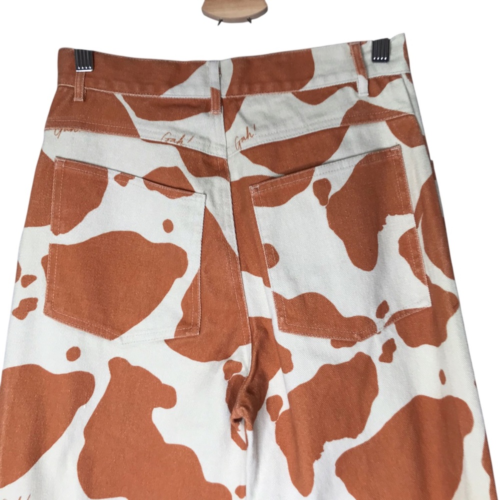 Women's 29 Lisa Says Gah Brown Cow Robyn Jean Jeans Pants Printed - Picture 11 of 16